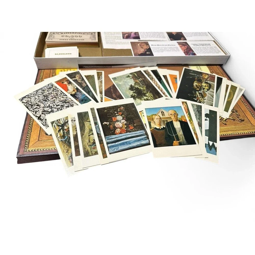 Vintage 1970s Masterpiece The Art Auction Game Board by Parker Brothers